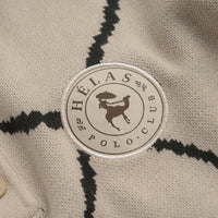 Helas Polo Club Knit Sweatshirt in Off White thumbnail