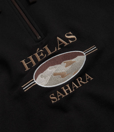 Helas Sahara Quarter Zip Sweatshirt - Black