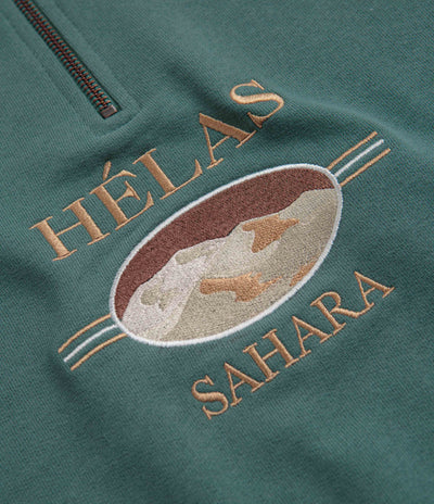 Helas Sahara Quarter Zip Sweatshirt - Khaki Green