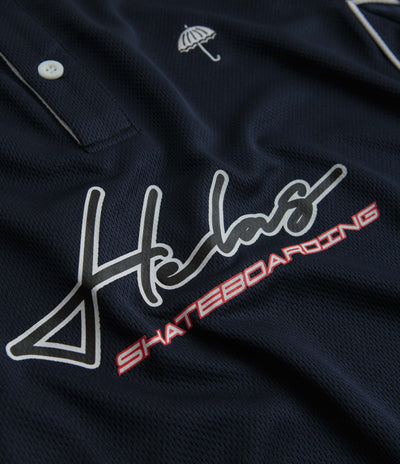 Helas Skateboarding Jersey Polo Shirt - Navy