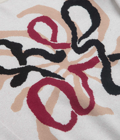 Helas Spirit Knit Crewneck Sweatshirt in Off White