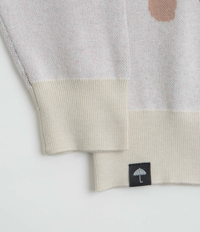 Helas Spirit Knit Crewneck Sweatshirt in Off White