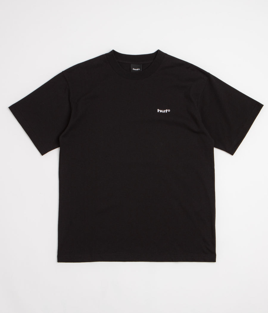HUF 89 Embroidered T-Shirt - Black / White