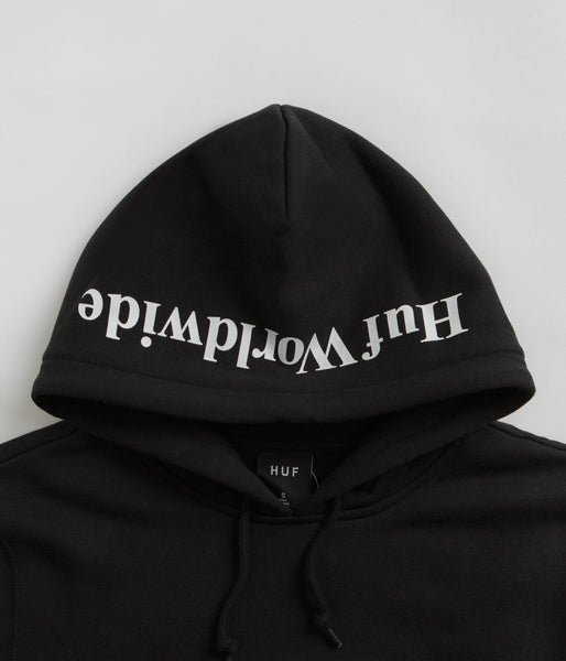 HUF Box Logo Hoodie Black Flatspot - Main Image