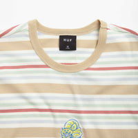 HUF Cheshire Stripe Knit T-Shirt - Cream thumbnail