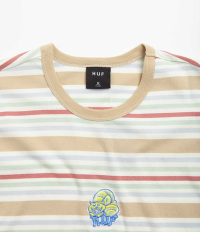 HUF Cheshire Stripe Knit T-Shirt - Cream