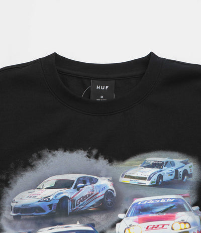 HUF Greddy Showcase Crewneck Sweatshirt in Black