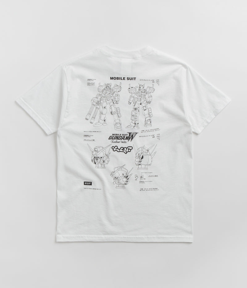 HUF Heavy Arms Schematics T-Shirt - White
