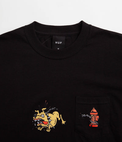 HUF Junkyard Dog Pocket T-Shirt - Black