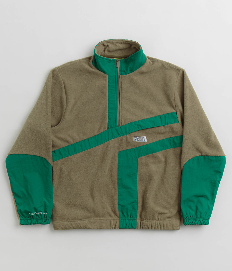 HUF Range 1/4 Zip Polar Fleece - Olive