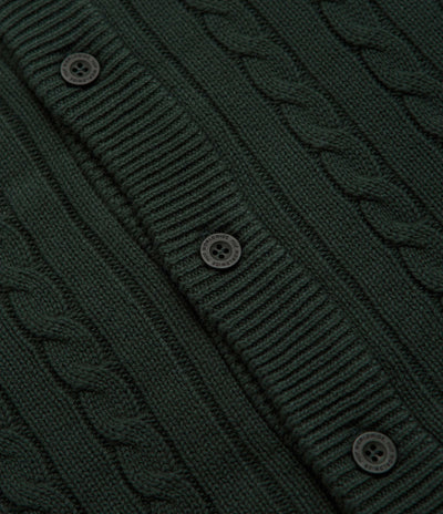 HUF TT Jacquard Cardigan - Hunter Green