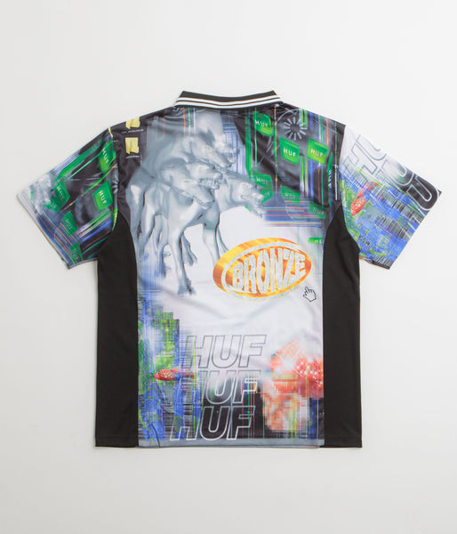 HUF x Bronze 56K Glitched Soccer Jersey - Multi | flatspot