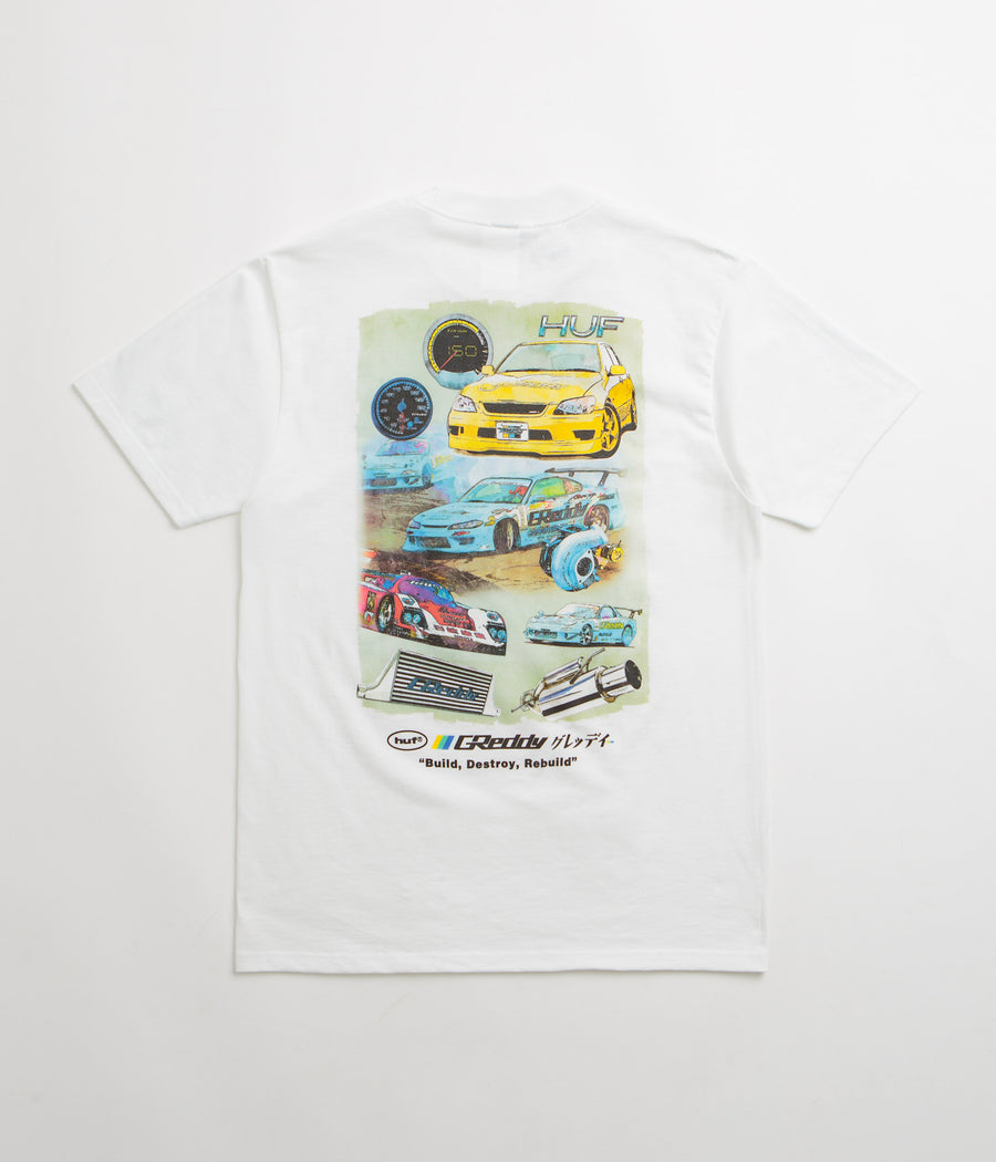 HUF x GReddy Parts T-Shirt - White