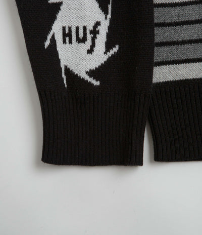 HUF x Kodak Dark Room Jacquard Knit Sweatshirt - Black