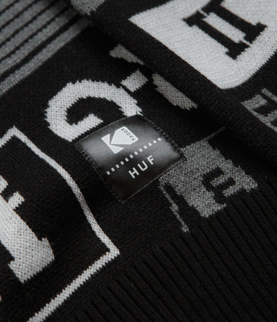HUF x Kodak Dark Room Jacquard Knit Sweatshirt - Black
