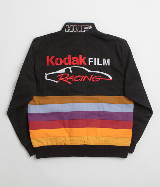 HUF x Kodak Pole Position Racing Jacket - Black | Flatspot