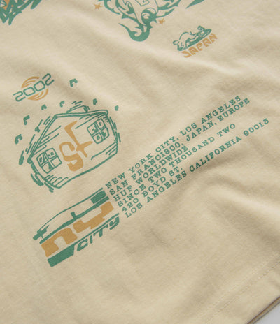 HUF Zine Washed T-Shirt - Wheat