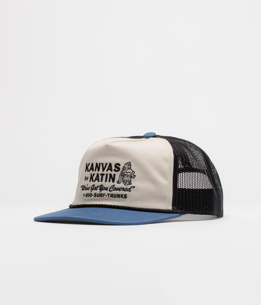Katin Service Trucker Cap - Vintage White / Washed Blue