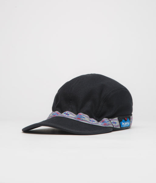 Kavu Organic Strap Cap Jet Black Flatspot - Main Image