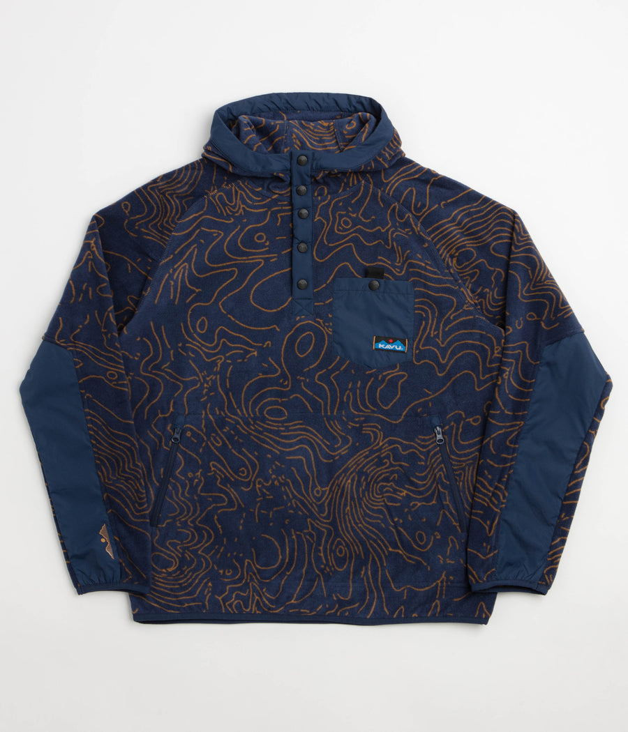 Kavu Teannaway Hoodie - Blue Water Topo
