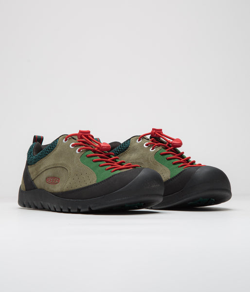 Keen Jasper Rocks Shoes Dark Olive Ponderosa Pine Flatspot