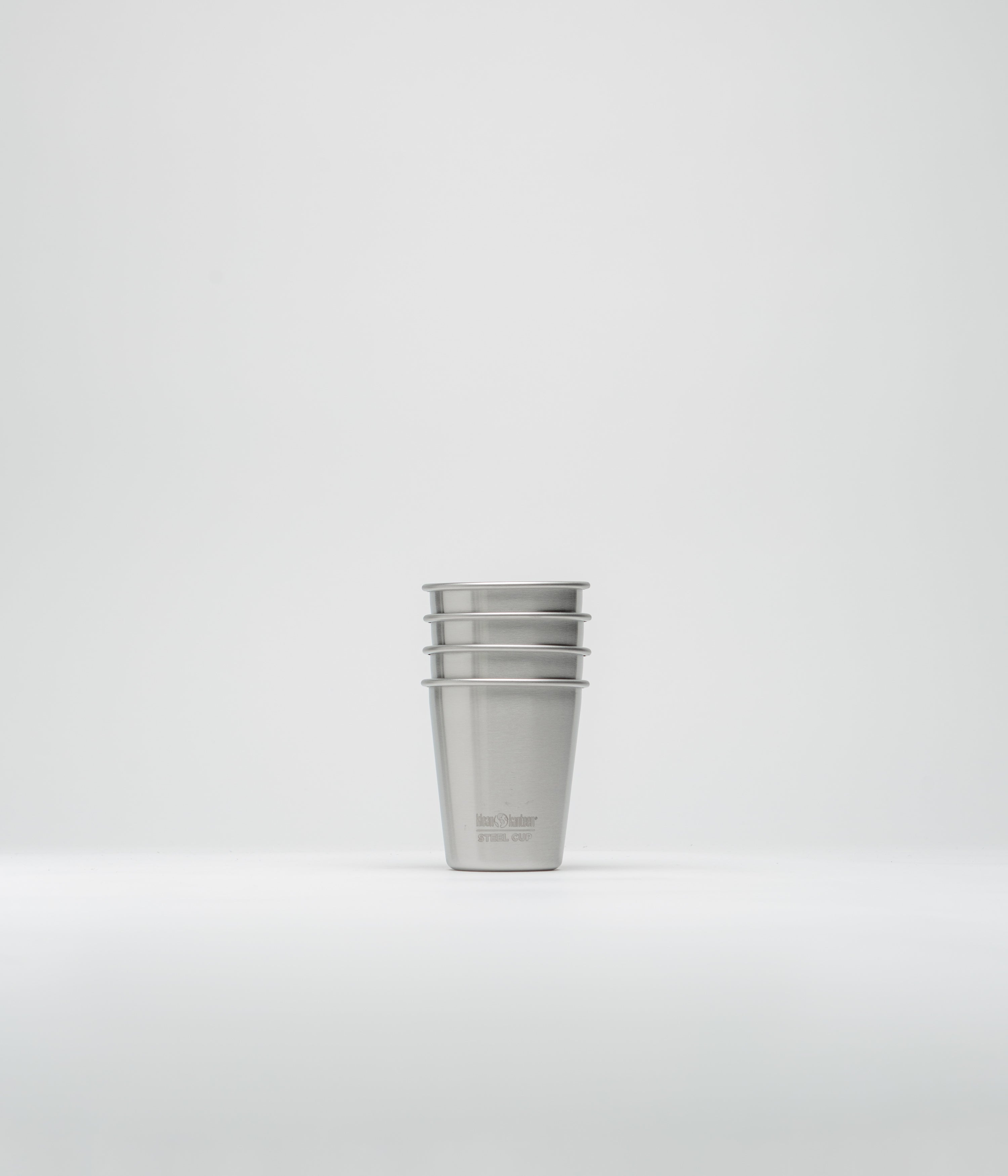 Klean Kanteen 296ml Steel Cup (4 Pack) - Brushed Stainless