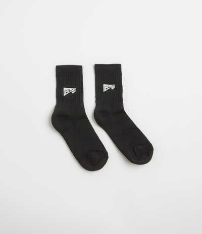 Last Resort AB Dress Socks in Black and White