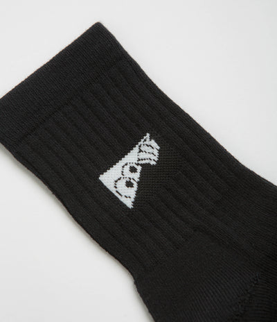 Last Resort AB Dress Socks in Black and White