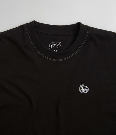 Last Resort AB Small Atlas Contrast Stitch T-Shirt - Black