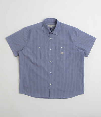 Last Resort AB SS-SM001 Short Sleeve Shirt in Zen Blue