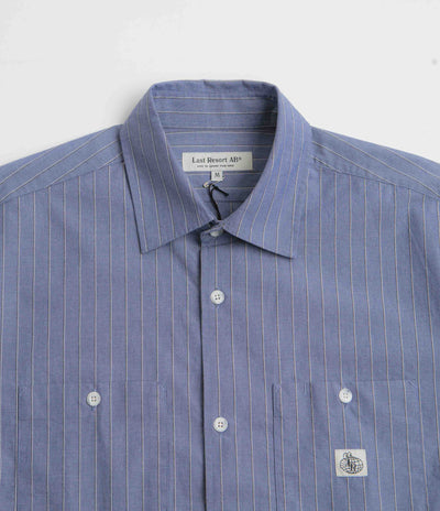 Last Resort AB SS-SM001 Short Sleeve Shirt in Zen Blue