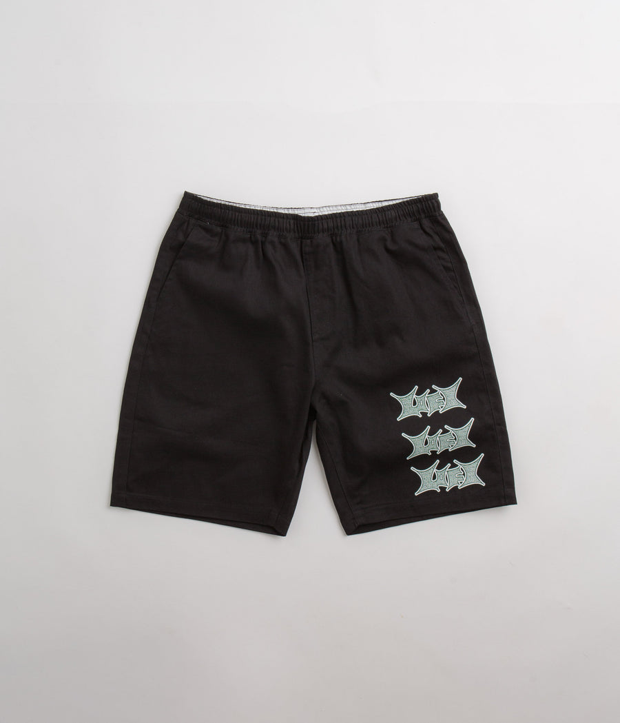 Lo-Fi Static Work Shorts in Black