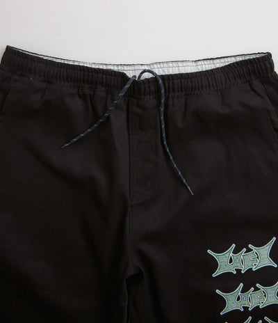Lo-Fi Static Work Shorts in Black