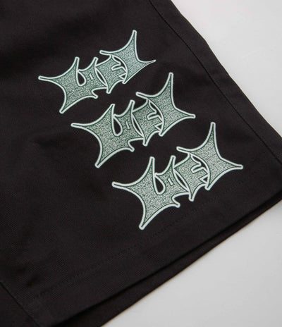 Lo-Fi Static Work Shorts in Black