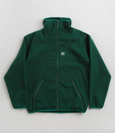 Magenta Antartic Zipped Hoodie - Green