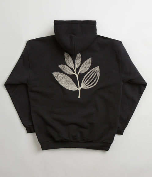 Magenta Botanic Hoodie - Black