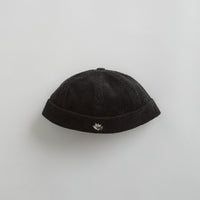 Magenta Cord Sailor Beanie - Black thumbnail