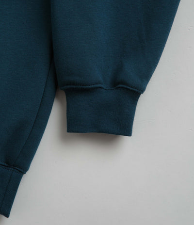 Magenta Embro Hoodie - Petrol Blue