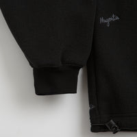 Magenta Loop Fleece Hoodie - Black thumbnail