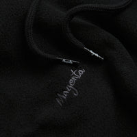 Magenta Loop Fleece Hoodie - Black thumbnail