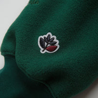 Magenta Loop Fleece Hoodie - Green thumbnail