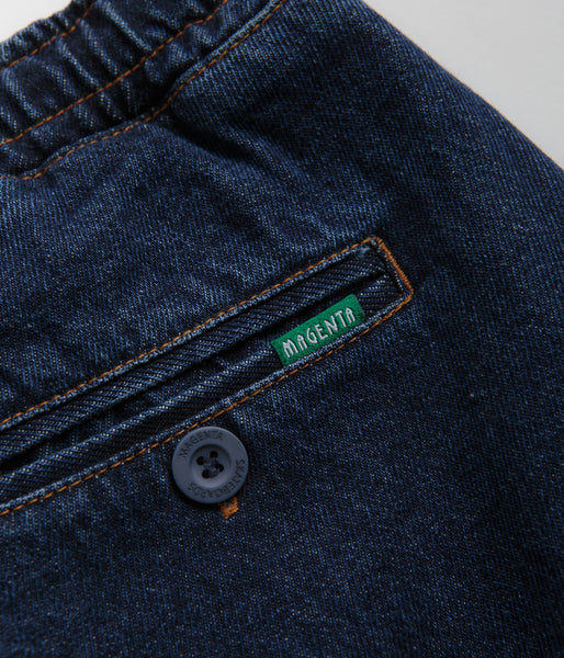 Magenta Loose Pants - Blue Denim | Flatspot