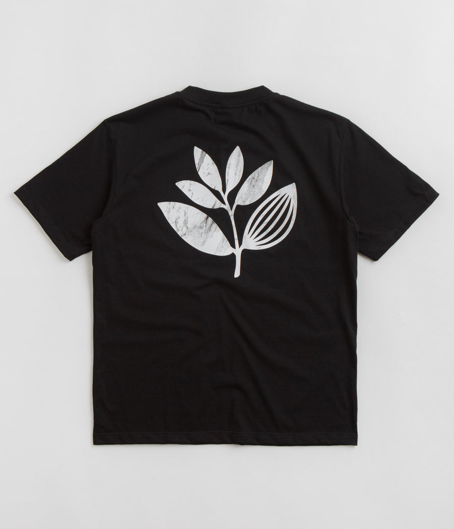 Magenta Marble T-Shirt - Black