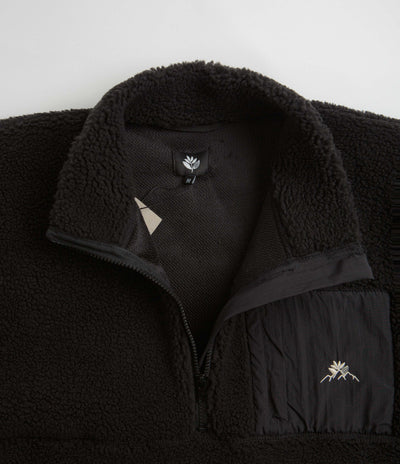 Magenta MTN 3/4 High Neck Fleece - Black