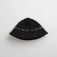 Magenta Script Cord Bucket Hat - Black thumbnail