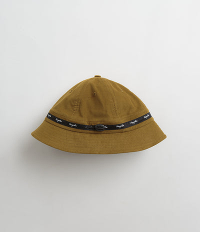 Magenta Script Cord Bucket Hat - Brown