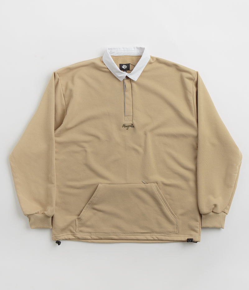 Magenta Smash Pouch Polo Shirt - Beige