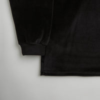 Magenta Velvet Long Sleeve T-Shirt - Black thumbnail