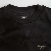 Magenta Velvet Long Sleeve T-Shirt - Black thumbnail