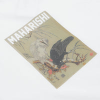 Maharishi Black Crow White Heron T-Shirt in White thumbnail
